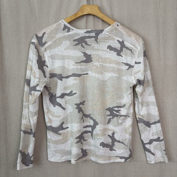 Rails Womens Desert Camo Lightweight Preppy Linen Blend Top Size XS Hipster Boho - Picture 2 of 8